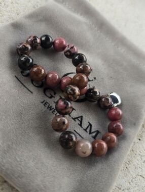 ZODIAM Natural Stone Bracelet Gift for Boss NEW with Card & Pouch